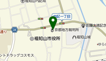 京都地方裁判所福知山支部の地図画像