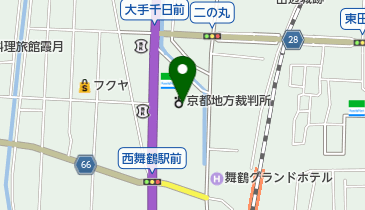 京都地方裁判所舞鶴支部の地図画像