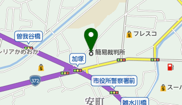 亀岡簡易裁判所の地図画像