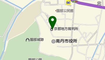 園部簡易裁判所の地図画像