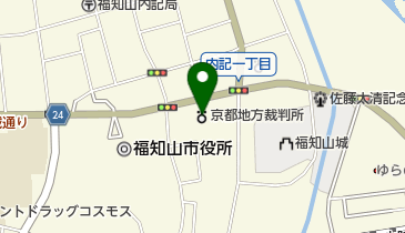 福知山簡易裁判所の地図画像