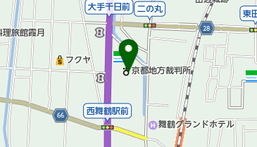 舞鶴簡易裁判所の地図画像