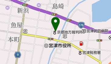 宮津簡易裁判所の地図画像