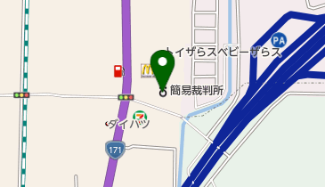 向日町簡易裁判所の地図画像