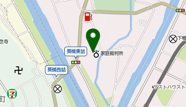 京都家庭裁判所の地図画像