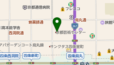 京都芸術センターの地図画像