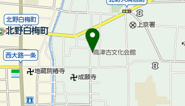 高津古文化会館の地図画像