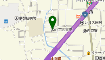 京都市西京図書館の地図画像