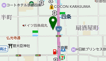 西陣織あさぎ美術館の地図画像