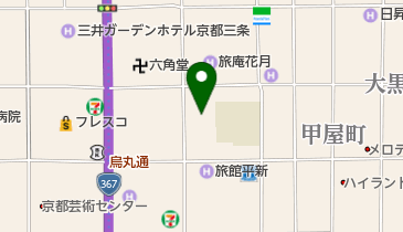 京都市男女共同参画センターの地図画像