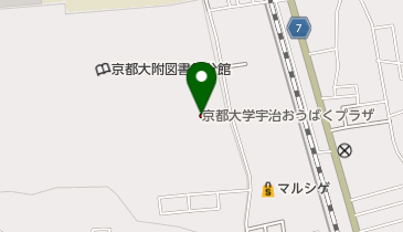京都大学宇治おうばくプラザの地図画像