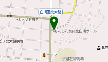 セレマあんしん祭典北白川ホールの地図画像