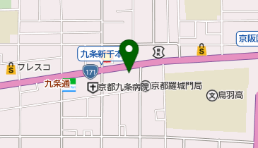 ほっかほっか亭羅城門店の地図画像