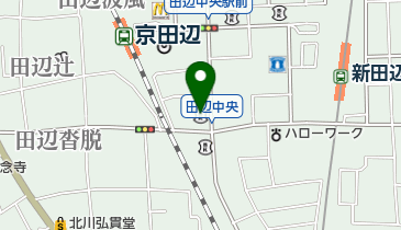 南都銀行京田辺支店の地図画像