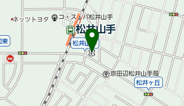 南都銀行松井山手支店の地図画像