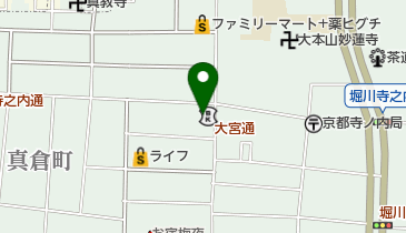 京都中央信用金庫大宮寺ノ内支店の地図画像