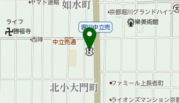 京都中央信用金庫西陣支店の地図画像