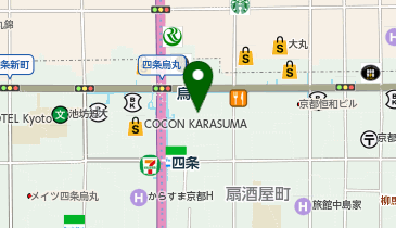 みずほ銀行四条支店の地図画像