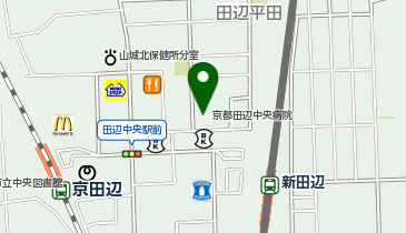 医療法人社団石鎚会京都田辺中央病院の地図画像