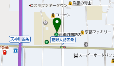 私立京都外国語大学の地図画像