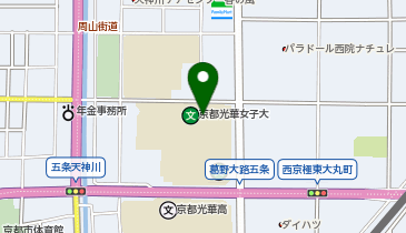 私立京都光華女子大学の地図画像