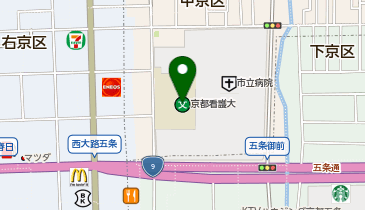 私立京都看護大学の地図画像