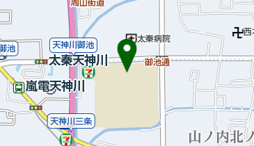私立京都先端科学大学京都太秦キャンパスの地図画像