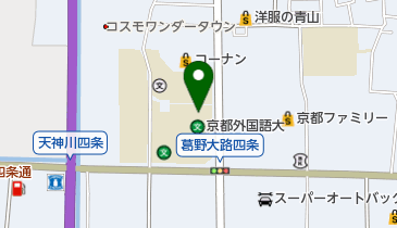 私立京都外国語大学短期大学部の地図画像