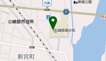 京都府立綾部高校東分校の地図画像