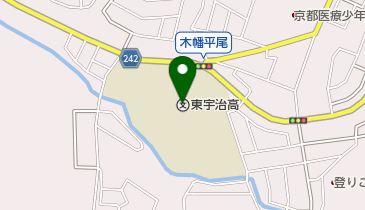 京都府立東宇治高校の地図画像