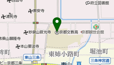 私立京都文教高校の地図画像