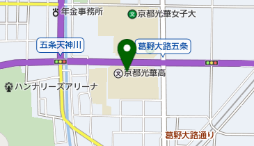 私立京都光華高校の地図画像