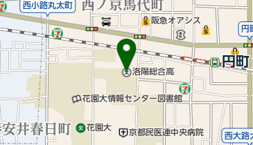 私立洛陽総合高校の地図画像