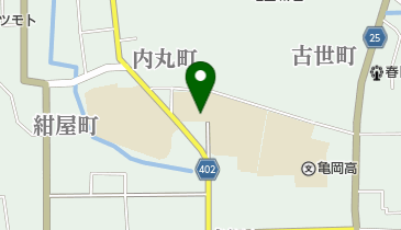 亀岡市立亀岡中学校の地図画像