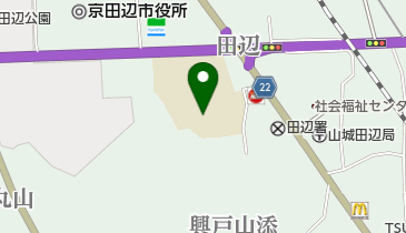 京田辺市立田辺中学校の地図画像