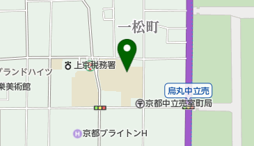 京都市立上京中学校の地図画像