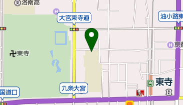 京都市立九条中学校の地図画像