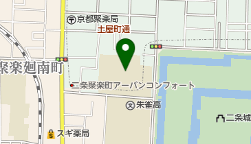 京都市立二条中学校の地図画像