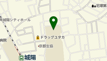 城陽市立城陽中学校の地図画像