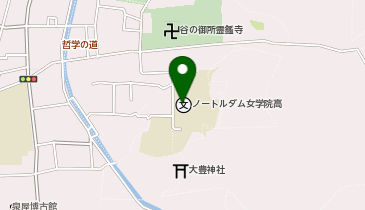 私立ノートルダム女学院中学校の地図画像