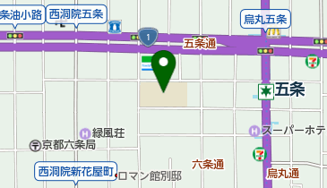 京都市立下京中学校の地図画像