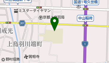 京都市立上鳥羽小学校の地図画像