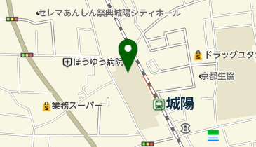 城陽市立寺田小学校の地図画像