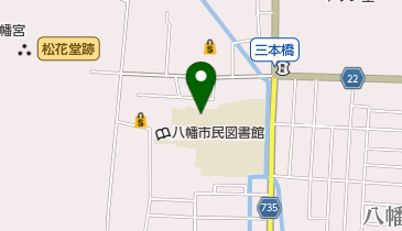 八幡市立八幡小学校の地図画像