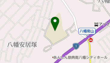 八幡市立南山小学校の地図画像