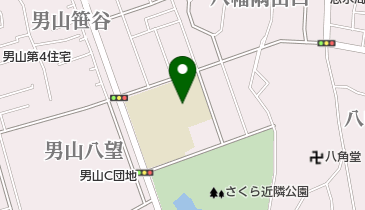 八幡市立さくら小学校の地図画像