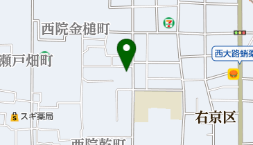 京都市立西院幼稚園の地図画像