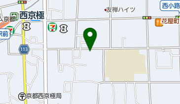 西京極幼稚園の地図画像