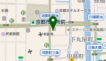 京都ホテル観光ブライダル専門学校の地図画像