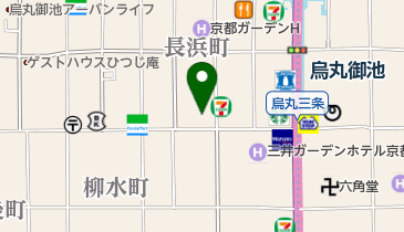 京都医健専門学校の地図画像